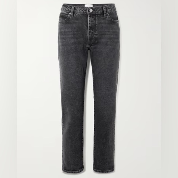 Frame faded black Le Beau straight leg ankle jeans - size 2 - Picture 1 of 8